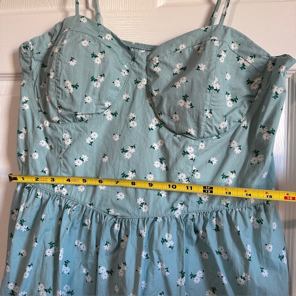 No Boundaries Poplin Dress, Women Teal Haze Size XXXL nwot - Picture 3 of 8